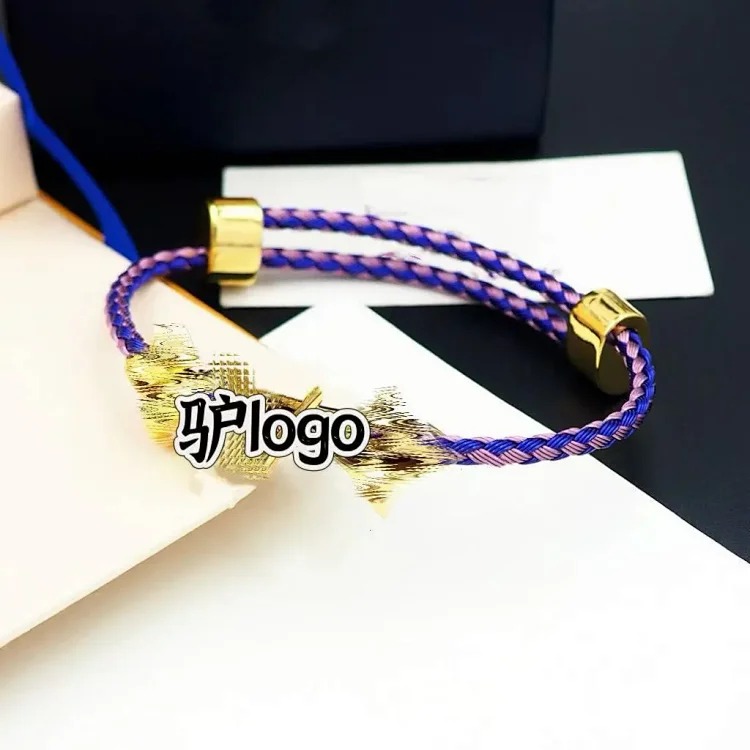 Popular European and American fashion, simple and personalized hand rope bracelets, foreign trade men's and women's temperament versatile bracelets and bracelets