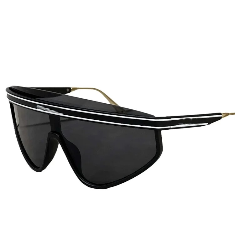 One piece large frame casual fashion sunglasses-CY
