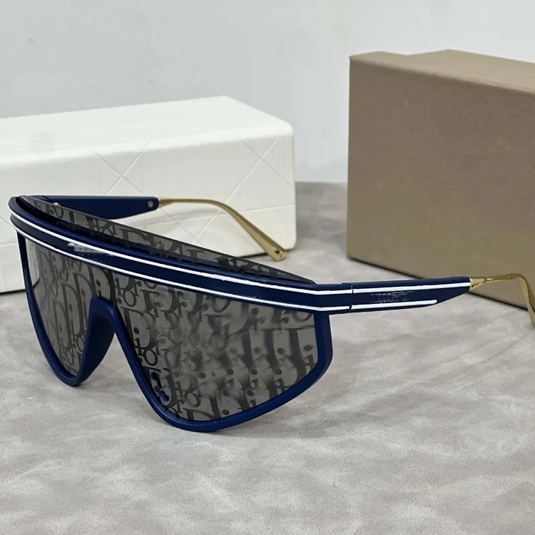 One piece large frame casual fashion sunglasses-CY