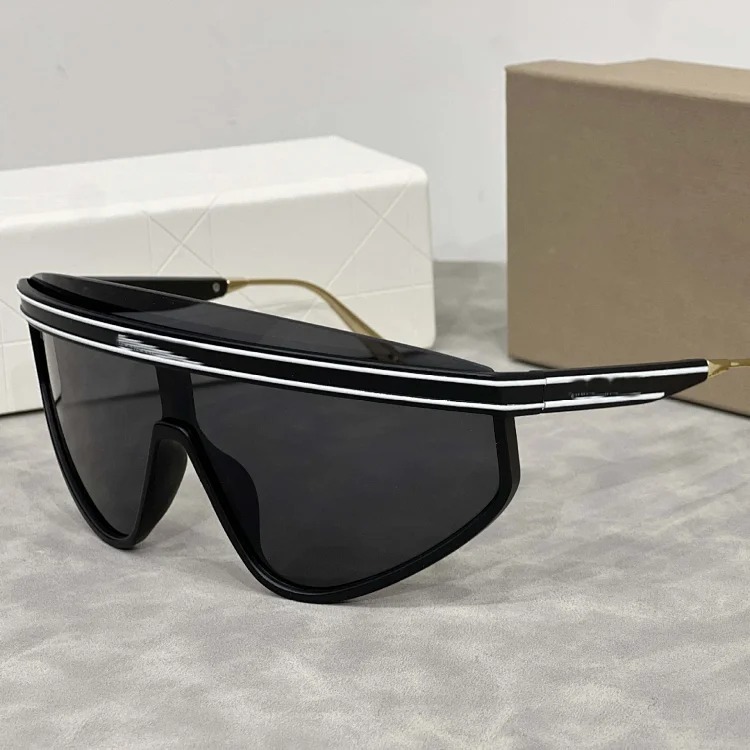 One piece large frame casual fashion sunglasses-CY