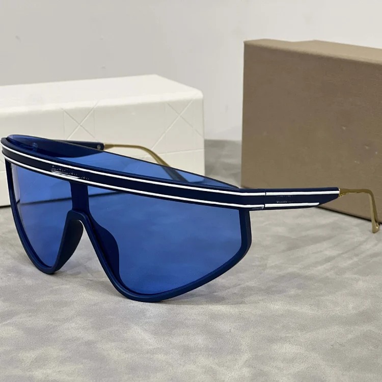 One piece large frame casual fashion sunglasses-CY