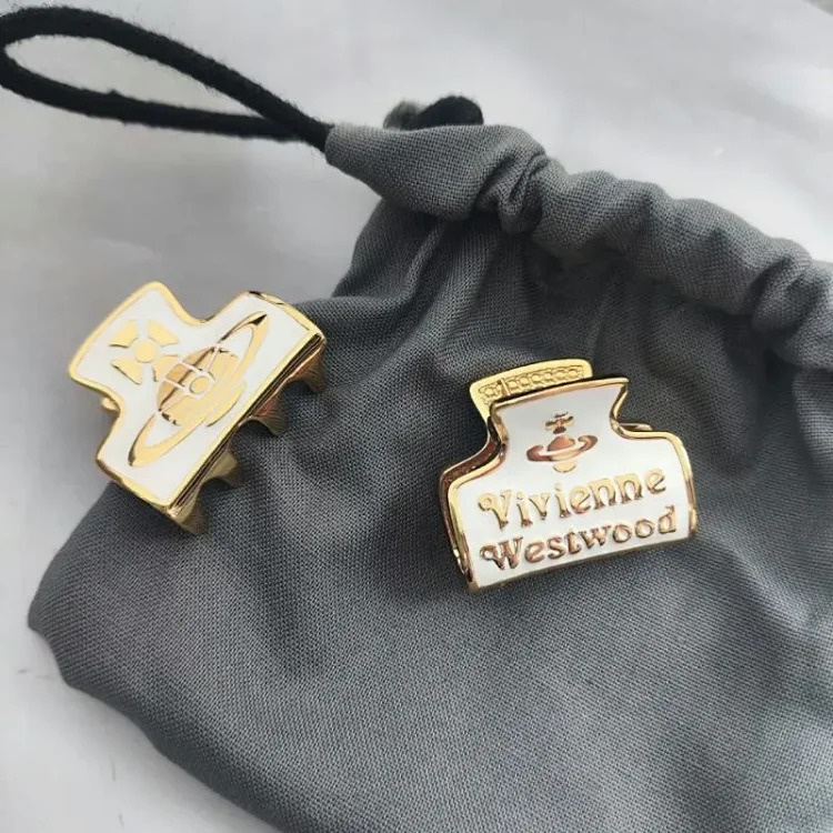 Vivian Sweet Cool Princess Style Colorful Oil Drop Hair Clip Versatile Ins Style Internet Celebrity Clip High-end Saturn Hair Clip