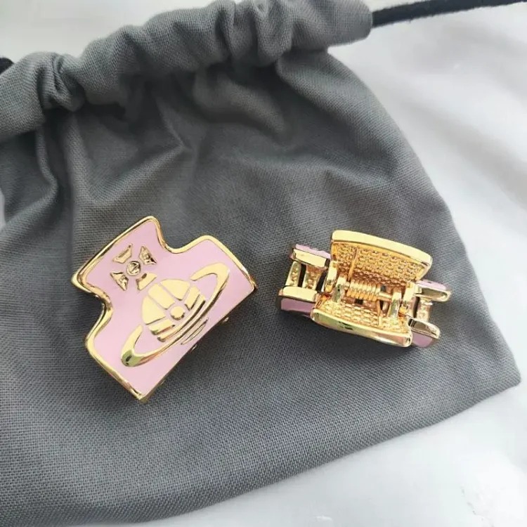 Vivian Sweet Cool Princess Style Colorful Oil Drop Hair Clip Versatile Ins Style Internet Celebrity Clip High-end Saturn Hair Clip