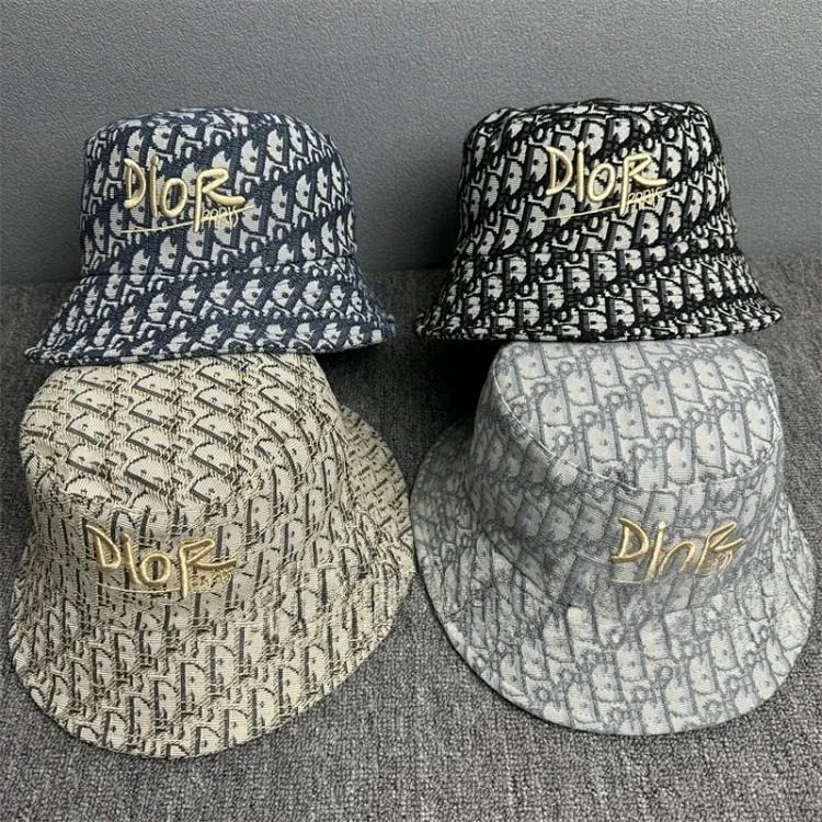 D family correct letter fisherman hat trend basin summer versatile autumn and winter bucket hat four seasons sun protection sun hat