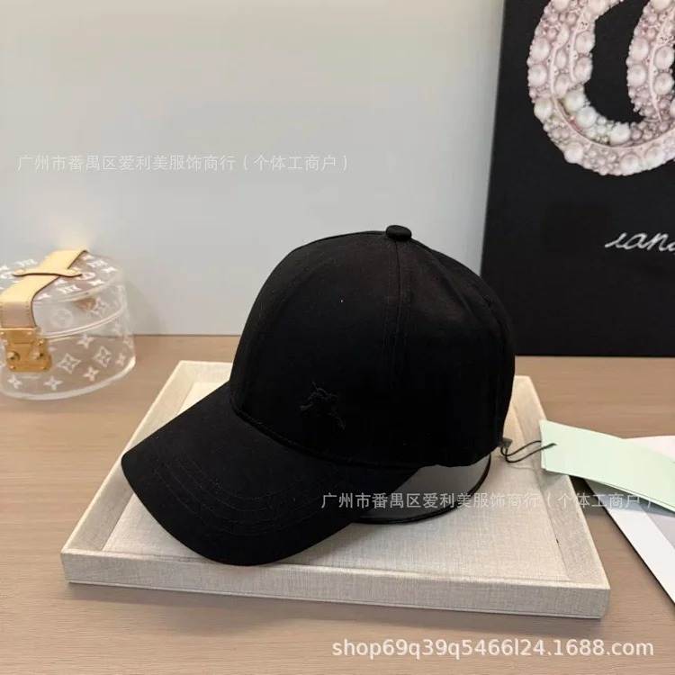 Retro embroidered solid color baseball cap men's spring and summer face-showing small casual peaked cap outdoor sunvisor peaked cap wholesale
