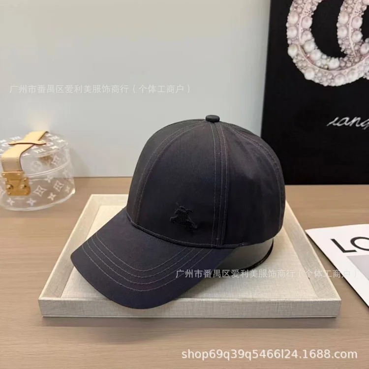 Retro embroidered solid color baseball cap men's spring and summer face-showing small casual peaked cap outdoor sunvisor peaked cap wholesale