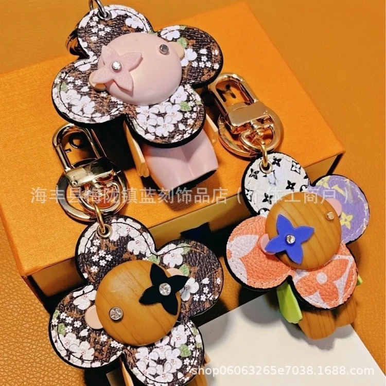 New keychain bag pendant cartoon mascot pendant female sunflower keychain versatile ins style