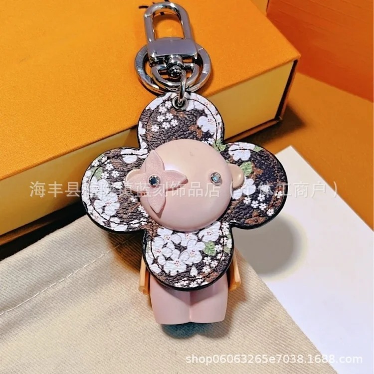 New keychain bag pendant cartoon mascot pendant female sunflower keychain versatile ins style