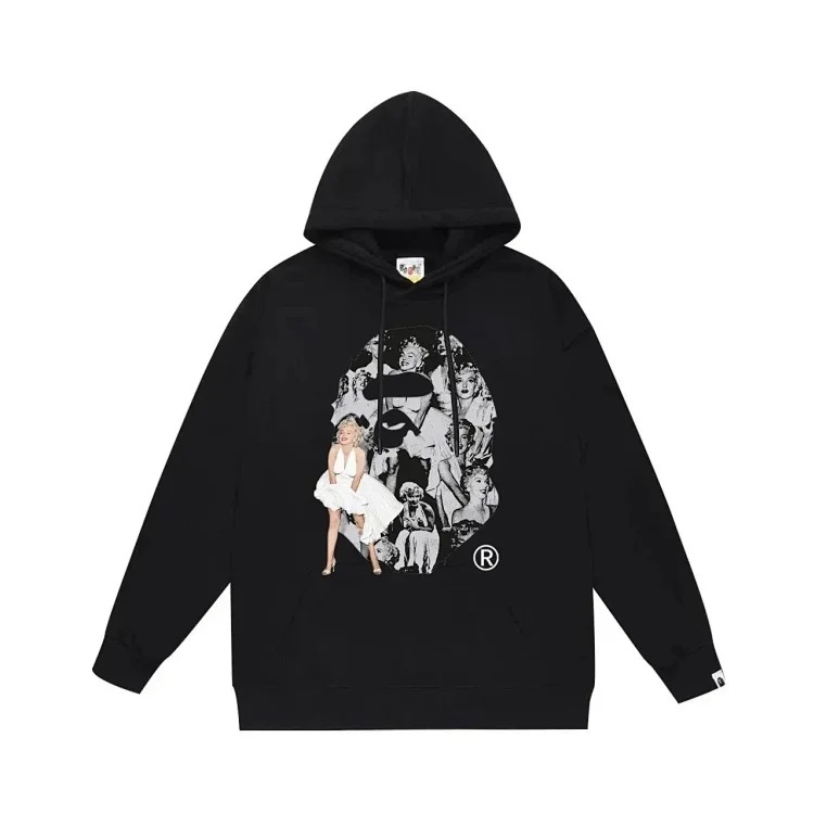 XS05--Fashionable casual hooded sweatshirt