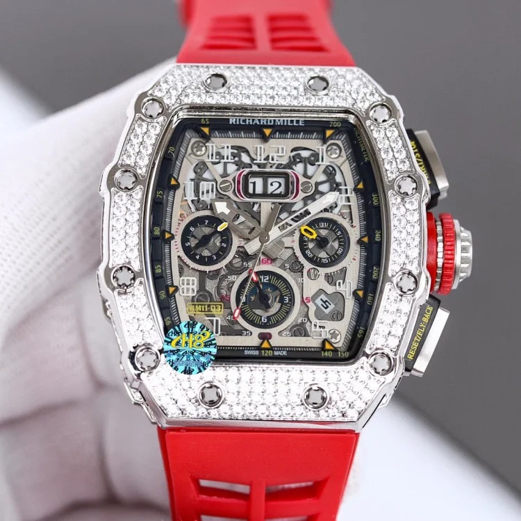 RICHARD MILLE RM11-03 series new full diamond shell men's watch⌚️