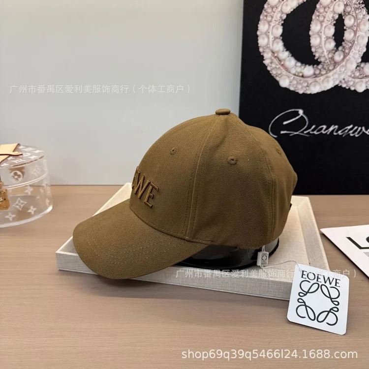 New hat men's hard top embroidered baseball cap Korean solid color casual outdoor peaked cap letter embroidered hat