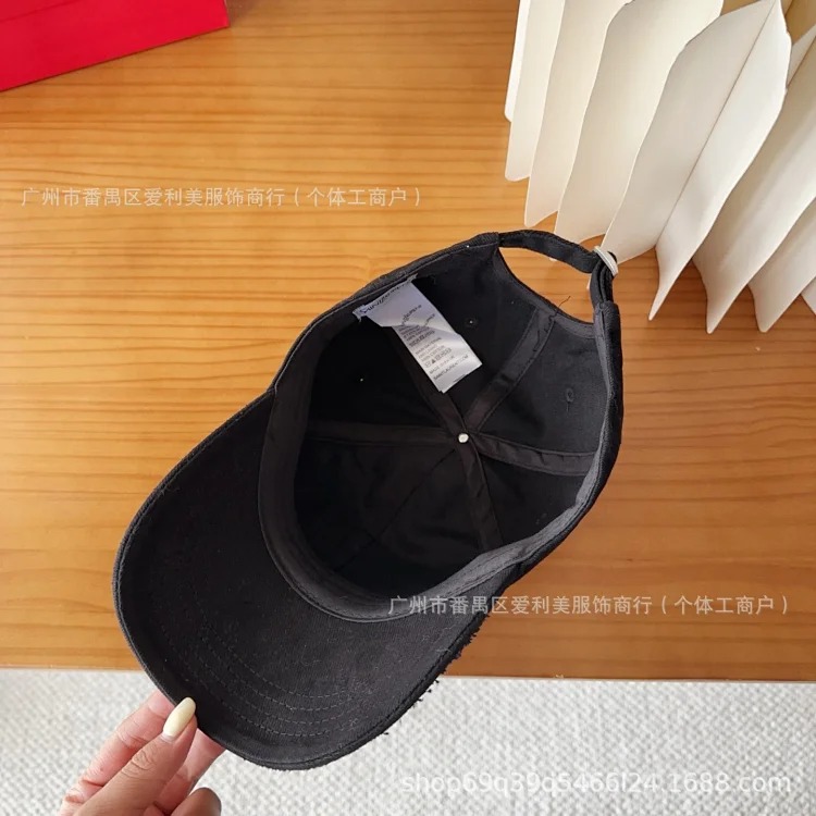 Korean style soft top solid color peaked cap casual trendy men's curved brim sports hat American simple baseball hat women's spring and summer
