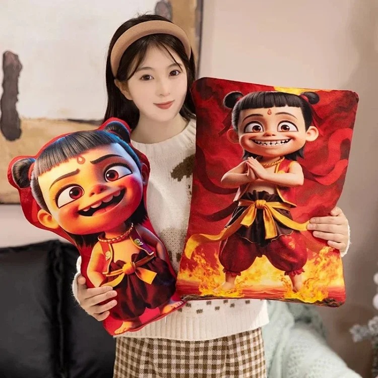 SXRE- Nezha 2 pillow Ao Bing Mo Tong Nao Hai Hai Long Wang Ao Guang Ao Run living room sofa pillow bedroom bedside cushion +86 18396015120