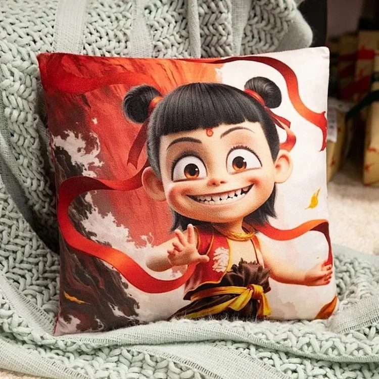 SXRE- Nezha 2 pillow Ao Bing Mo Tong Nao Hai Hai Long Wang Ao Guang Ao Run living room sofa pillow bedroom bedside cushion +86 18396015120 image 2