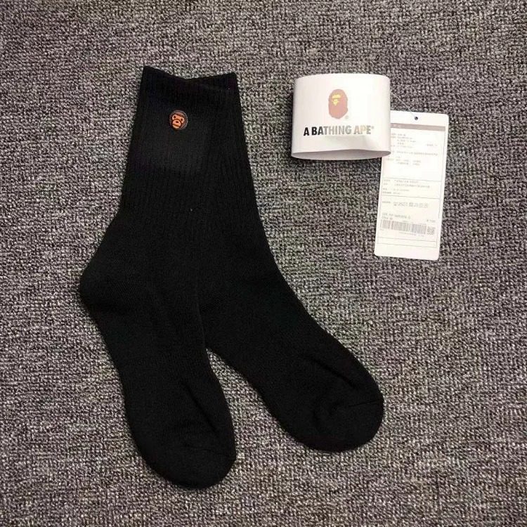 Bape A Bathing APE Socks New Ape Head Macaron Little Hericium Embroidered Couple Socks Popular Korean Couple Trendy Socks image 3