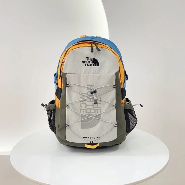 Adidas The Nrth Fce Street Fashion Casual Backpack Men's and Women's Large Capacity Sports Backpack Computer Bag Campus High School College Student Bag