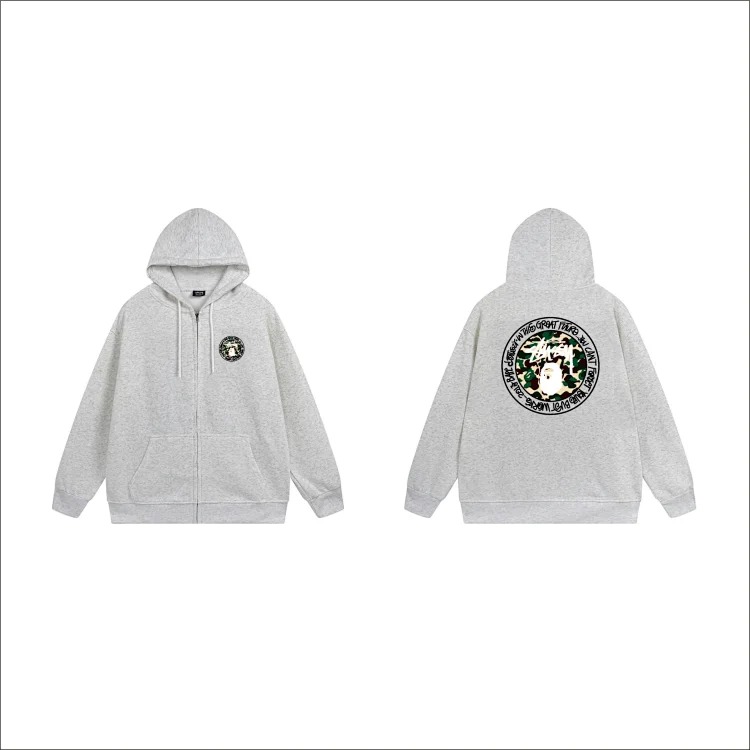 DX22-8 Autumn and winter letter hooded sweatshirt for men and women printed casual zipper cardigan jacket hoodie
