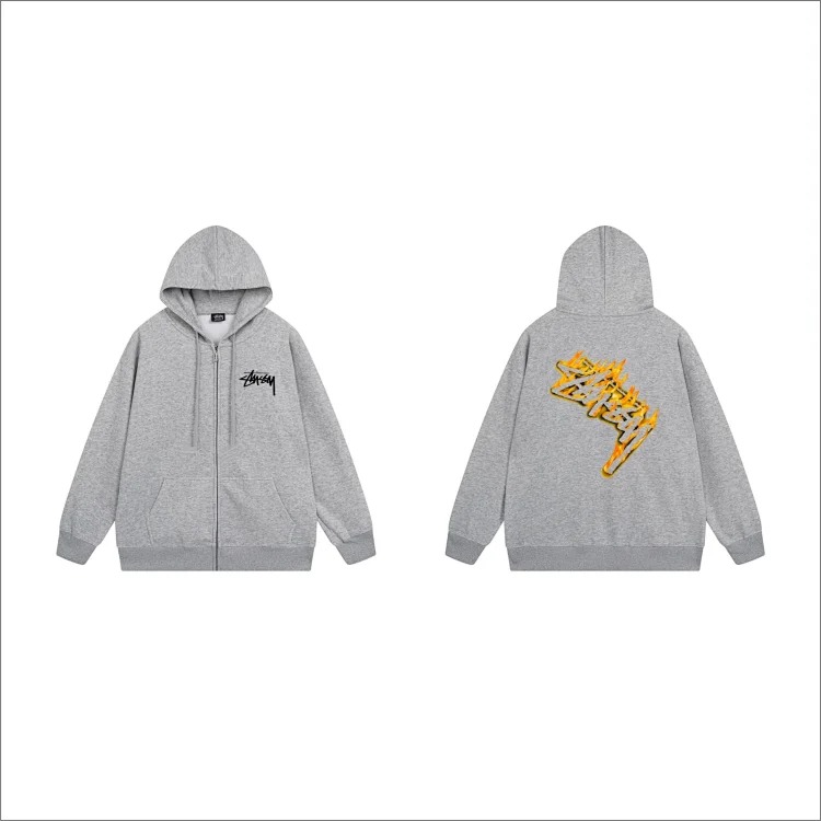 DX22-8 Autumn and winter letter hooded sweatshirt for men and women printed casual zipper cardigan jacket hoodie