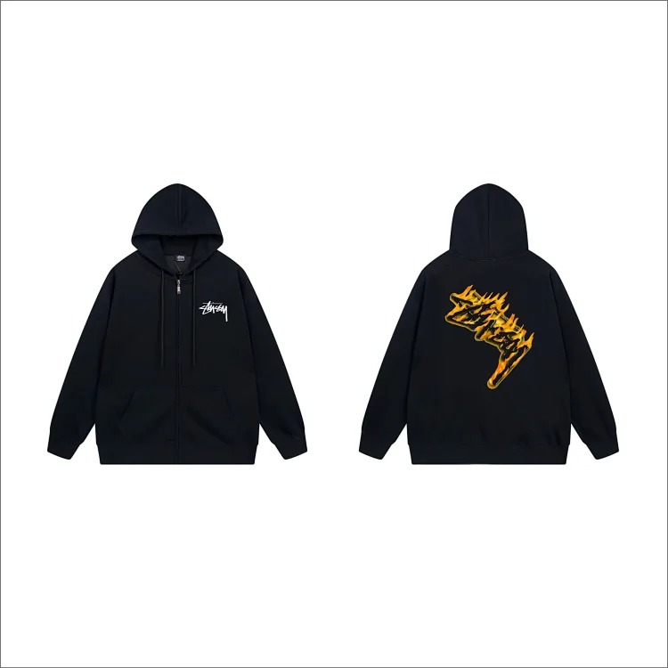 DX22-8 Autumn and winter letter hooded sweatshirt for men and women printed casual zipper cardigan jacket hoodie