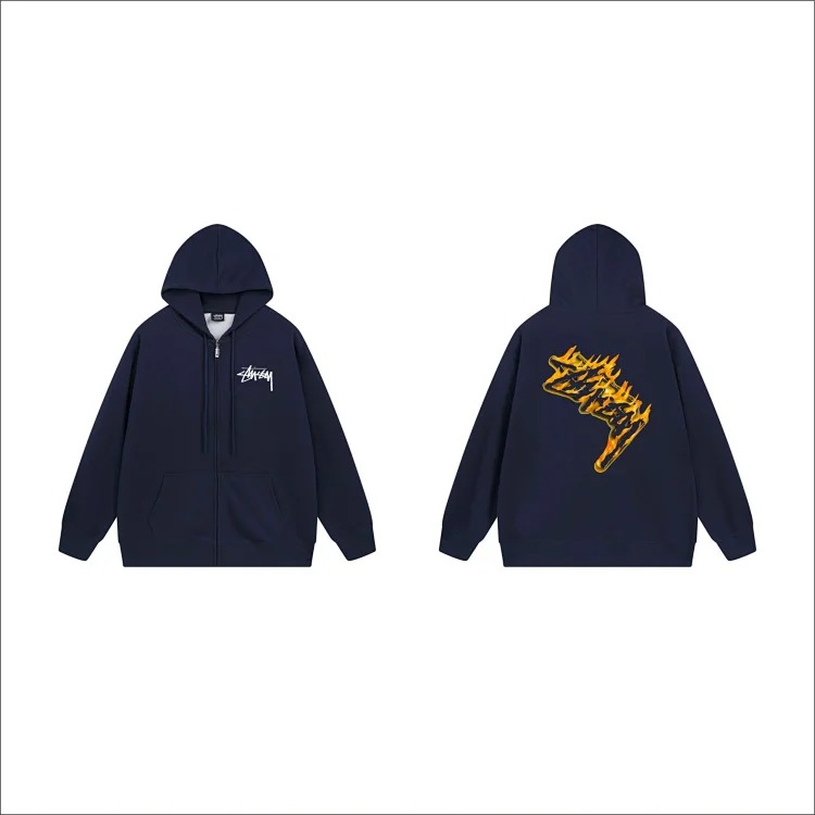DX22-8 Autumn and winter letter hooded sweatshirt for men and women printed casual zipper cardigan jacket hoodie