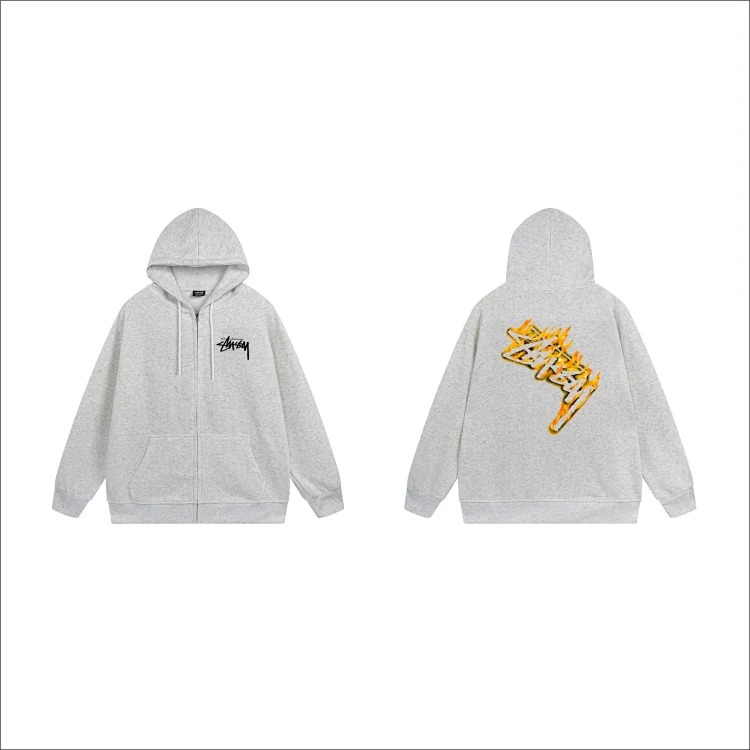 DX22-8 Autumn and winter letter hooded sweatshirt for men and women printed casual zipper cardigan jacket hoodie