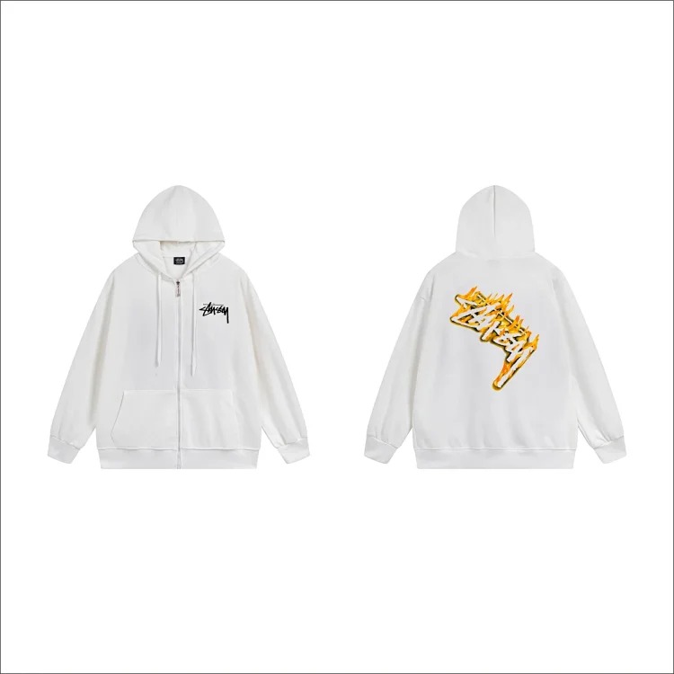DX22-8 Autumn and winter letter hooded sweatshirt for men and women printed casual zipper cardigan jacket hoodie