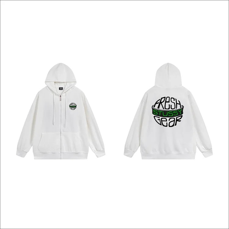 DX22-8 Autumn and winter letter hooded sweatshirt for men and women printed casual zipper cardigan jacket hoodie