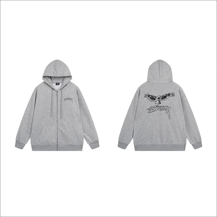 DX22-8 Autumn and winter letter hooded sweatshirt for men and women printed casual zipper cardigan jacket hoodie