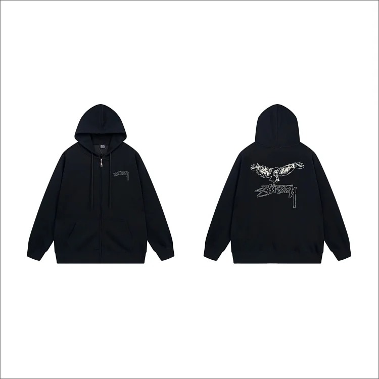DX22-8 Autumn and winter letter hooded sweatshirt for men and women printed casual zipper cardigan jacket hoodie