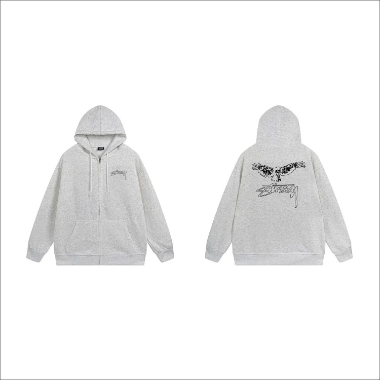 DX22-8 Autumn and winter letter hooded sweatshirt for men and women printed casual zipper cardigan jacket hoodie