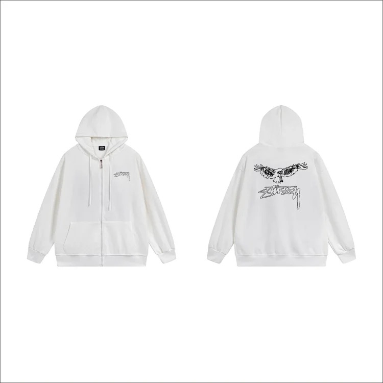 DX22-8 Autumn and winter letter hooded sweatshirt for men and women printed casual zipper cardigan jacket hoodie
