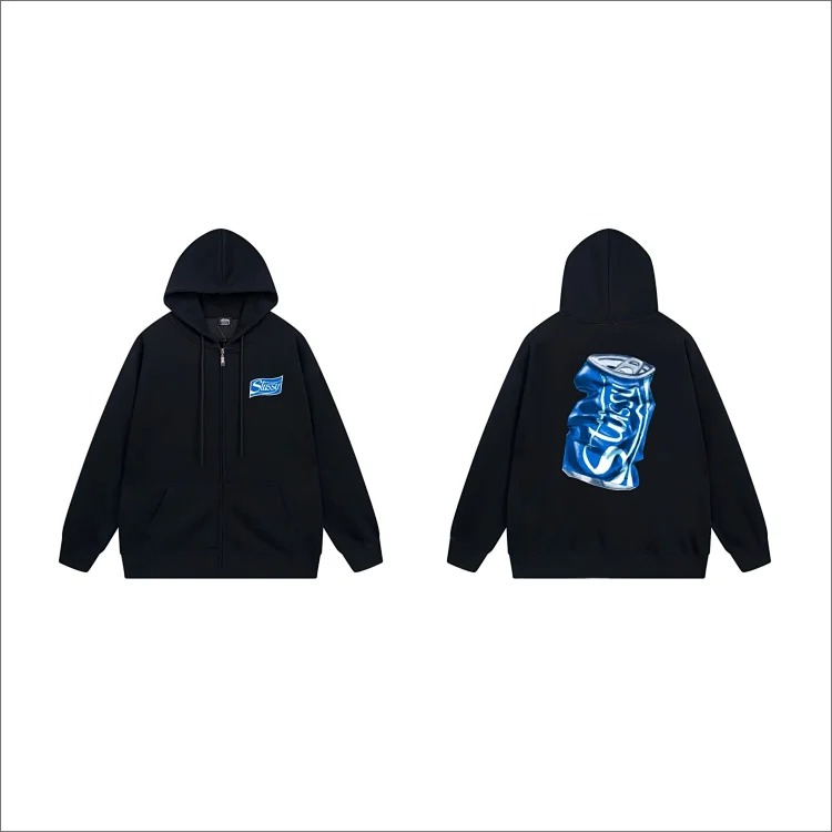 DX22-8 Autumn and winter letter hooded sweatshirt for men and women printed casual zipper cardigan jacket hoodie