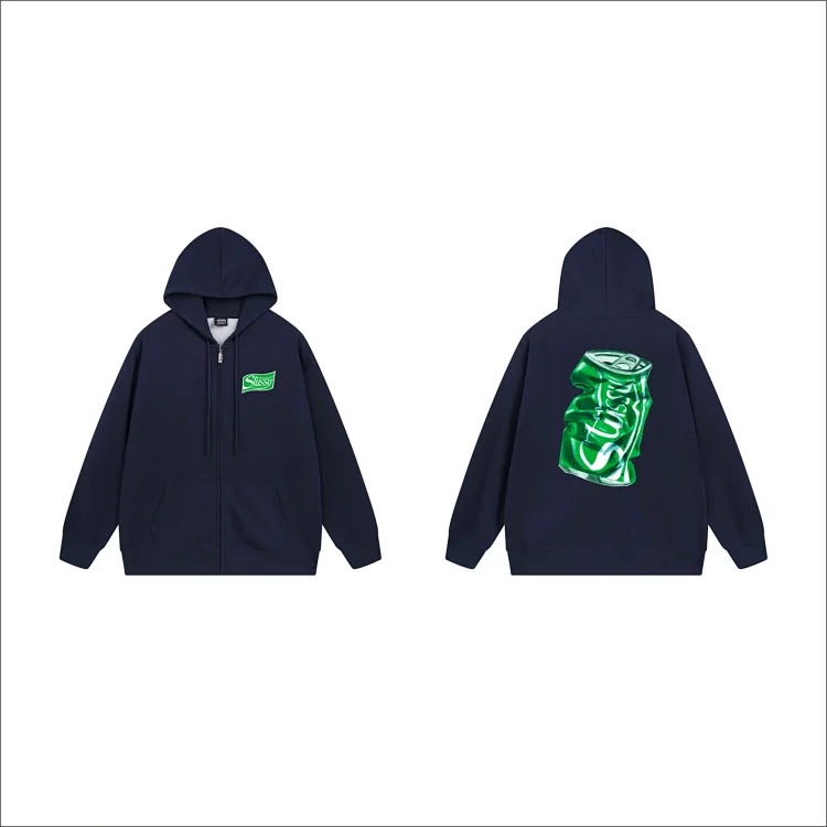 DX22-8 Autumn and winter letter hooded sweatshirt for men and women printed casual zipper cardigan jacket hoodie