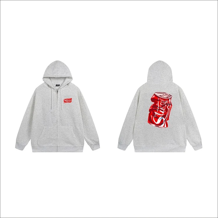 DX22-8 Autumn and winter letter hooded sweatshirt for men and women printed casual zipper cardigan jacket hoodie