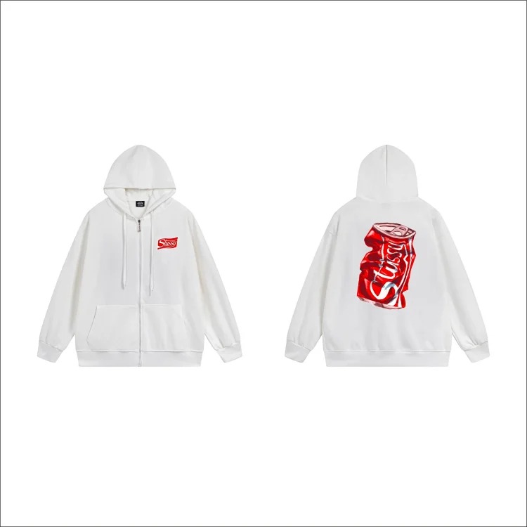 DX22-8 Autumn and winter letter hooded sweatshirt for men and women printed casual zipper cardigan jacket hoodie