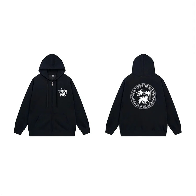 DX22-8 Autumn and winter letter hooded sweatshirt for men and women printed casual zipper cardigan jacket hoodie