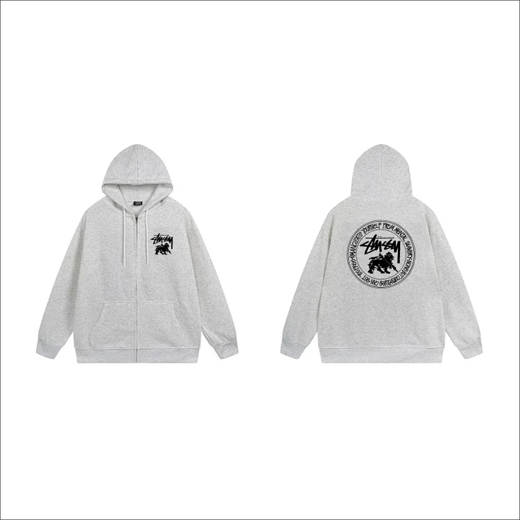 DX22-8 Autumn and winter letter hooded sweatshirt for men and women printed casual zipper cardigan jacket hoodie