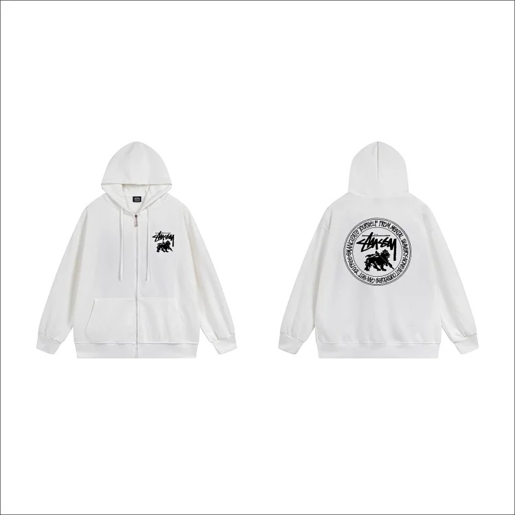 DX22-8 Autumn and winter letter hooded sweatshirt for men and women printed casual zipper cardigan jacket hoodie