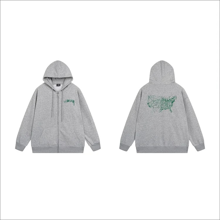 DX22-8 Autumn and winter letter hooded sweatshirt for men and women printed casual zipper cardigan jacket hoodie