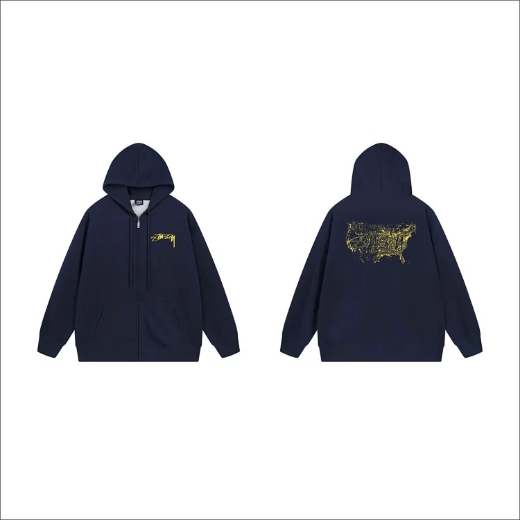 DX22-8 Autumn and winter letter hooded sweatshirt for men and women printed casual zipper cardigan jacket hoodie