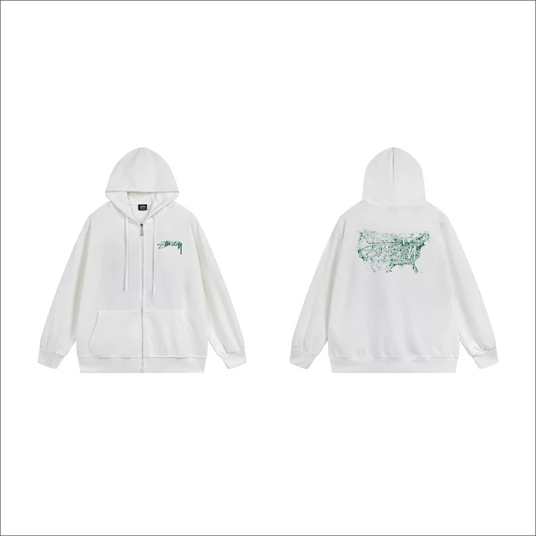 DX22-8 Autumn and winter letter hooded sweatshirt for men and women printed casual zipper cardigan jacket hoodie