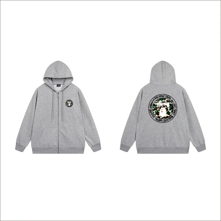 DX22-8 Autumn and winter letter hooded sweatshirt for men and women printed casual zipper cardigan jacket hoodie