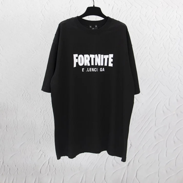 Letter Embroidery Short Slee