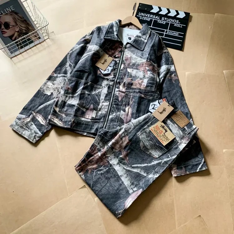 DX22-9 Autumn classic camouflage denim suit image 3