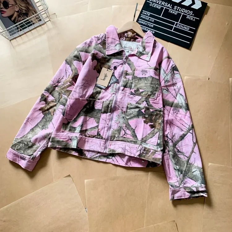 DX22-9 Autumn classic camouflage denim suit image 5
