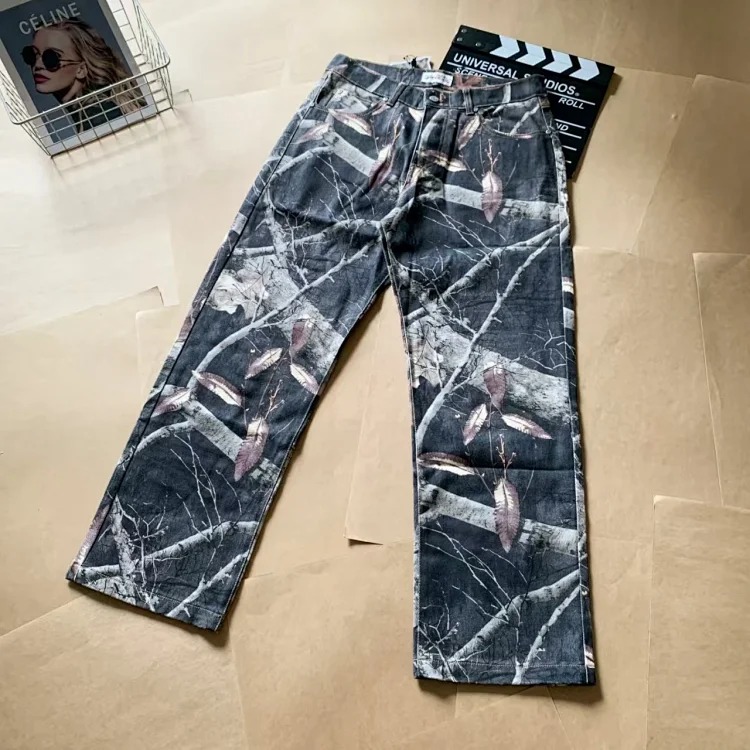 DX22-9 Autumn classic camouflage denim suit image 6