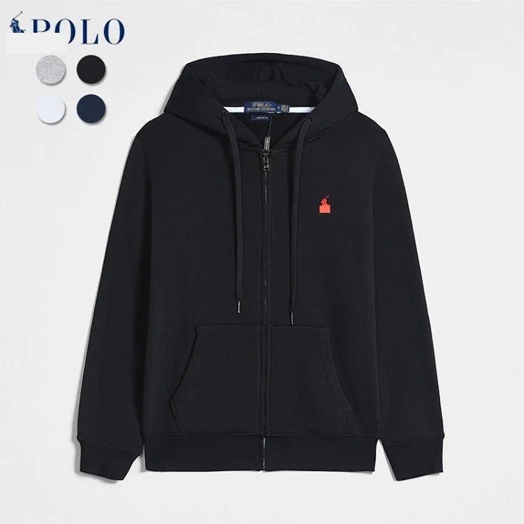 Ralph Lauren sweatshirt autumn and winter style jacket fashionable long-sleeved zipper cardigan