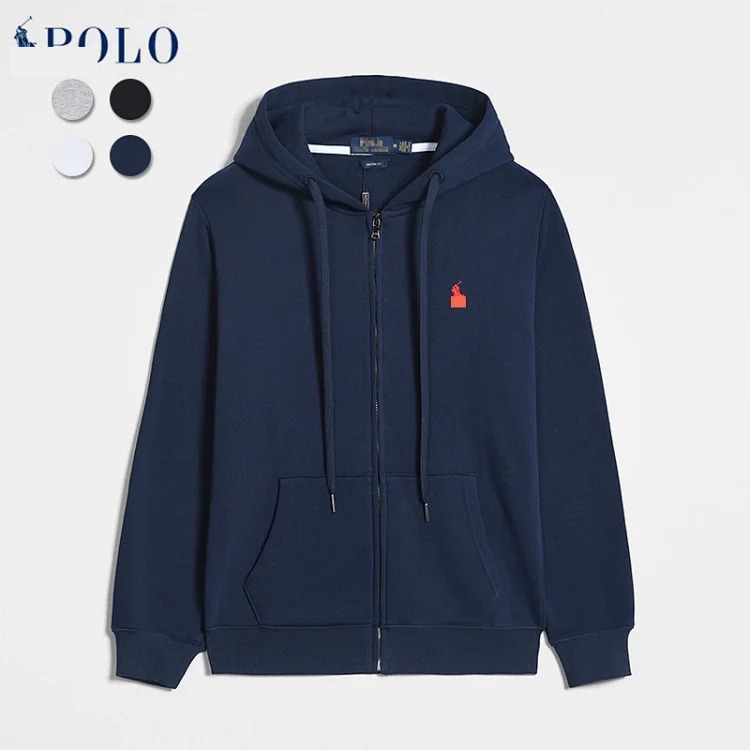 Ralph Lauren sweatshirt autumn and winter style jacket fashionable long-sleeved zipper cardigan