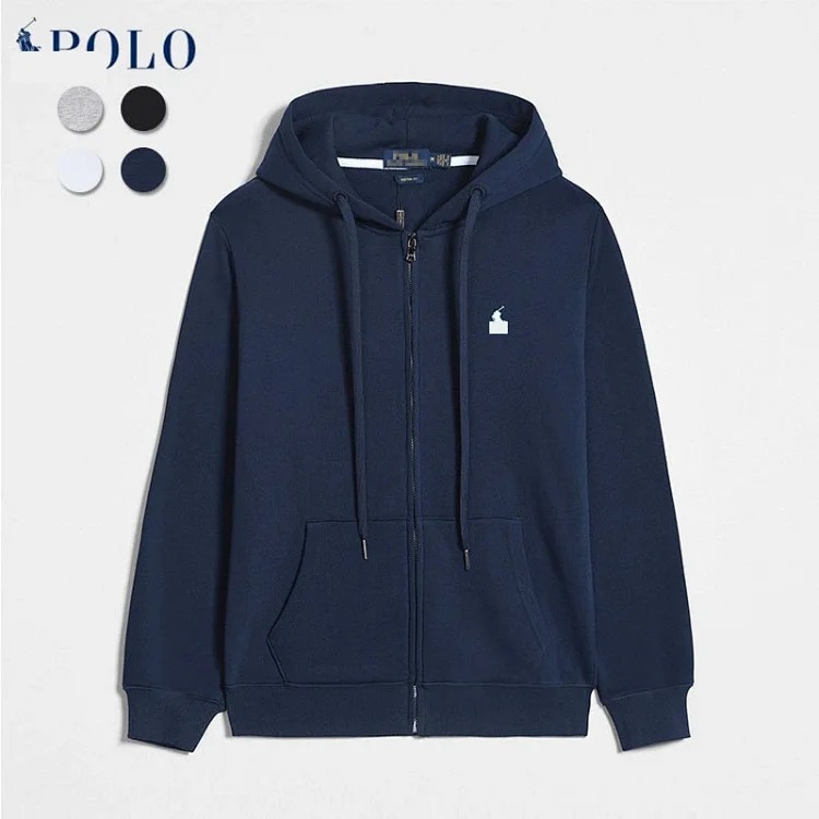 Ralph Lauren sweatshirt autumn and winter style jacket fashionable long-sleeved zipper cardigan