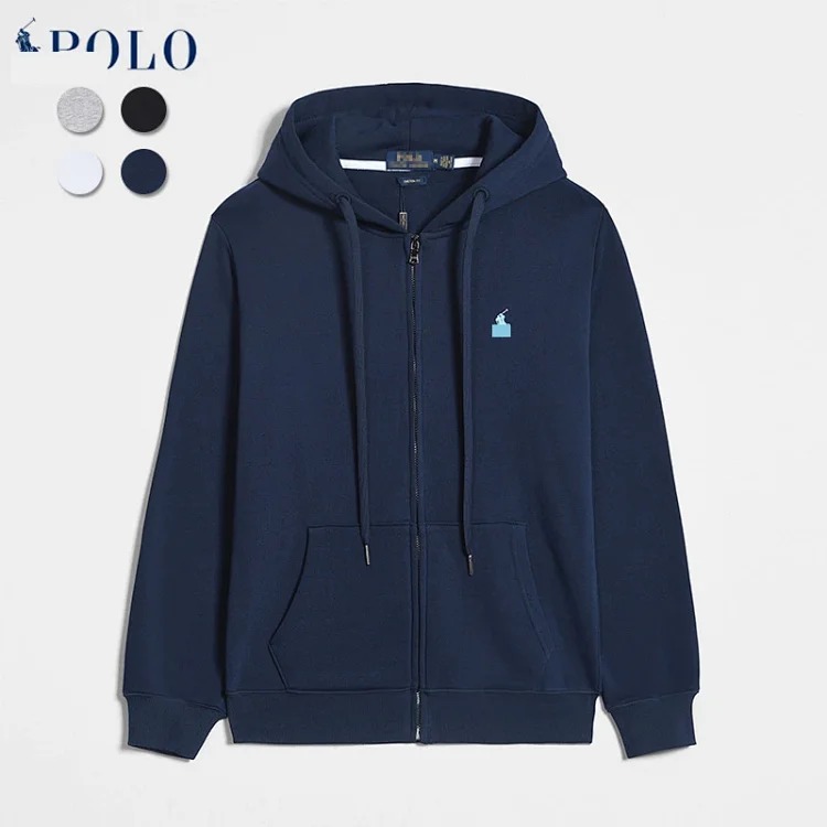 Ralph Lauren sweatshirt autumn and winter style jacket fashionable long-sleeved zipper cardigan
